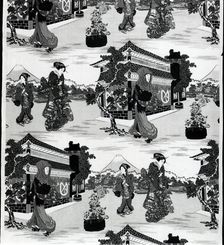 Panel (Furnishing Fabric), England or United States, 20th century. Creator: Unknown