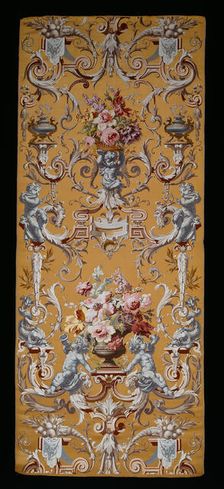 Panel (Furnishing Fabric), Lyon, 1860/80. Creator: Mathevon et Bouvard