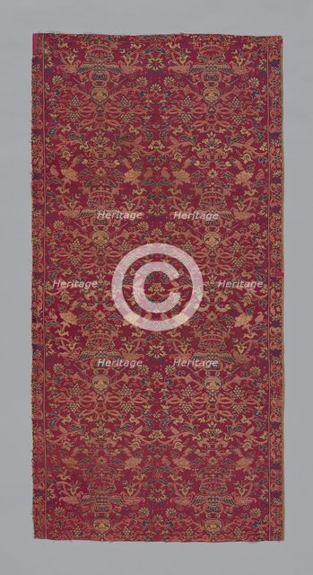 Panel (Furnishing Fabric), Macao, late Ming (1368-1644) or early Qing dynasty (1644-1912). Creator: Unknown.