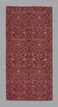 Panel (Furnishing Fabric), Macao, late Ming (1368-1644) or early Qing dynasty (1644-1912). Creator: Unknown