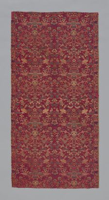 Panel (Furnishing Fabric), Macao, late Ming (1368-1644) or early Qing dynasty (1644-1912). Creator: Unknown