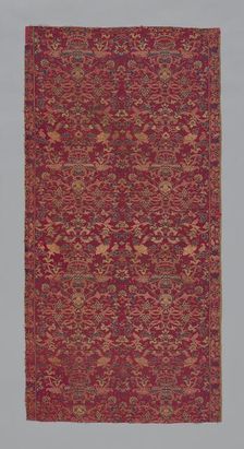 Panel (Furnishing Fabric), Macao, late Ming (1368-1644) or early Qing dynasty (1644-1912). Creator: Unknown