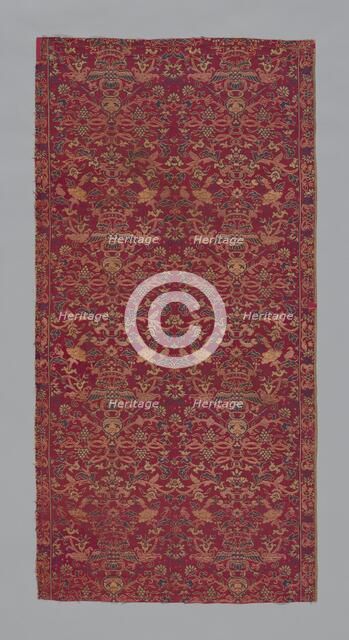 Panel (Furnishing Fabric), Macao, late Ming (1368-1644) or early Qing dynasty (1644-1912). Creator: Unknown.