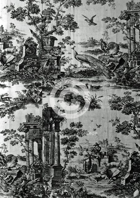 Panel (Furnishing Fabric), Middlesex, 1761. Creator: Robert Jones and Co.