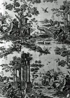 Panel (Furnishing Fabric), Middlesex, 1761. Creator: Robert Jones and Co