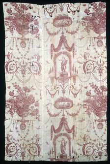 Panel (Furnishing Fabric), Nantes, 1785/90. Creator: Unknown