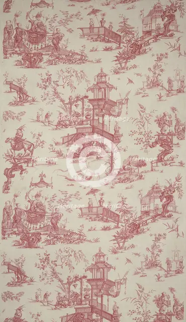Panel (Furnishing Fabric), Nantes, c. 1786. Creator: Unknown.