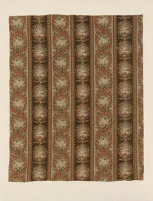 Panel (Furnishing Fabric), New Hampshire, c. 1876. Creator: Cocheco Cotton Manufacturing Company