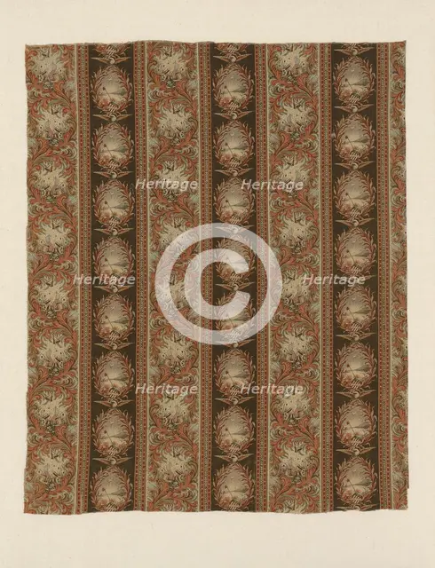 Panel (Furnishing Fabric), New Hampshire, c. 1876. Creator: Cocheco Cotton Manufacturing Company.