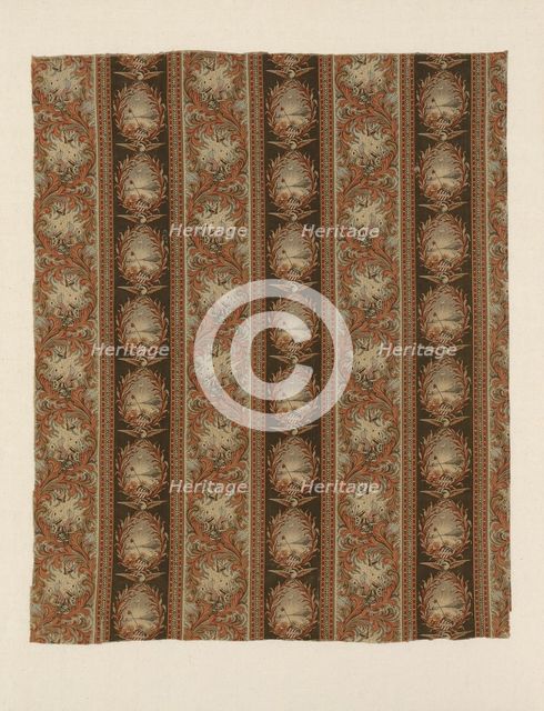 Panel (Furnishing Fabric), New Hampshire, c. 1876. Creator: Cocheco Cotton Manufacturing Company.