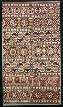 Panel (Furnishing Fabric), Sweden, 19th century. Creator: Unknown