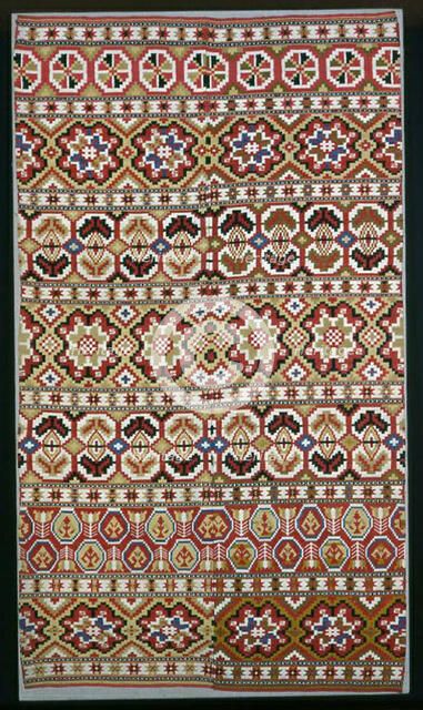 Panel (Furnishing Fabric), Sweden, 19th century. Creator: Unknown.