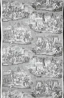 Panel (Furnishing Fabric), Rouen, c. 1830. Creator: Henry Manufactory