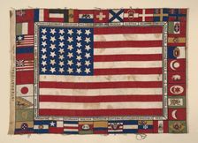 Panel (Furnishing Fabric), United States, 1876. Creator: Unknown