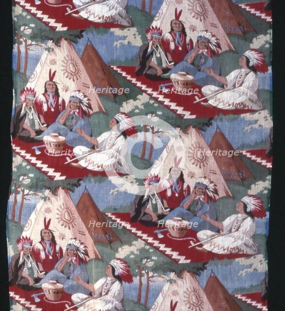 Panel (Furnishing Fabric), United States, 19th century. Creator: Unknown.