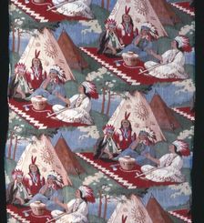 Panel (Furnishing Fabric), United States, 19th century. Creator: Unknown