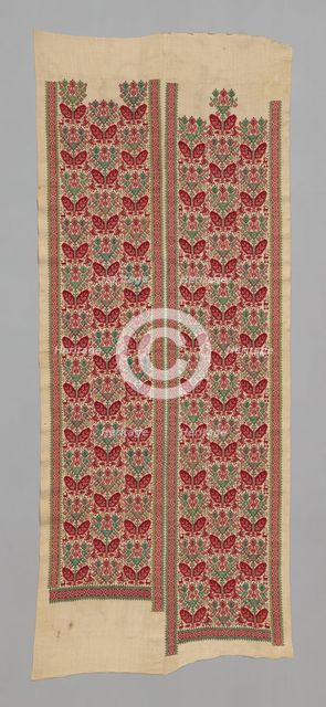 Panel (Half of a Bed Curtain), Pátmos, 17th century. Creator: Unknown.