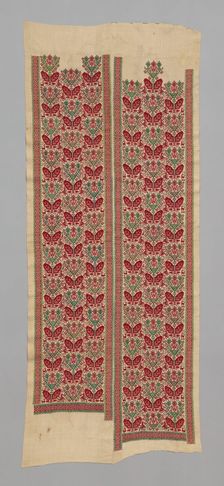 Panel (Half of a Bed Curtain), Pátmos, 17th century. Creator: Unknown