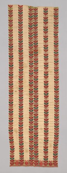 Panel (Half of a Bed Curtain), Pátmos, 1700/1900. Creator: Unknown
