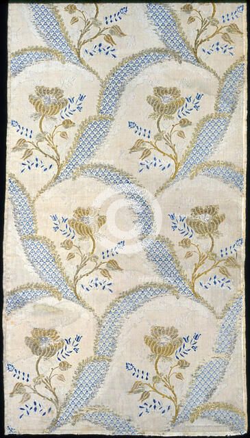 Panel (Intended as Dress Fabric), France, 1760s. Creator: Unknown.