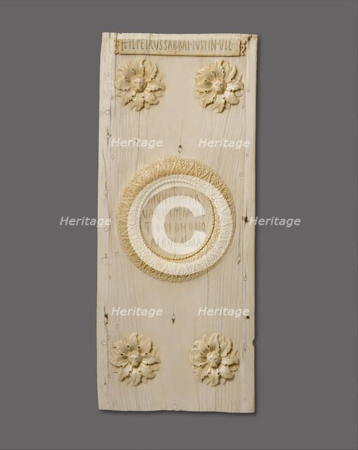 Panel of a Diptych Announcing the Consulship of Justinian, Byzantine, 521. Creator: Unknown.