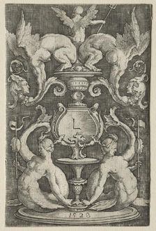 Panel of Ornament, 1528. Creator: Lucas van Leyden (Dutch, 1494-1533)
