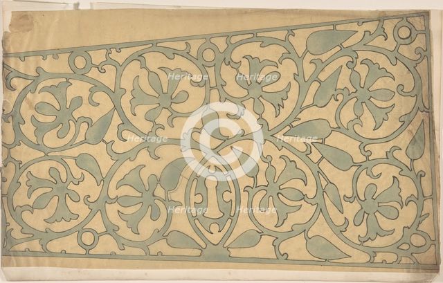 Panel of Ornament, possibly Metalwork, second half 19th century. Creator: Anon.