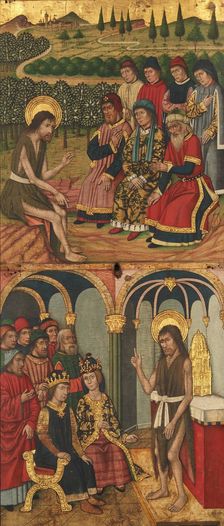 Panel of Saint John the Baptist with Scenes from His Life, 1464-1507. Creator: Domingo Ram