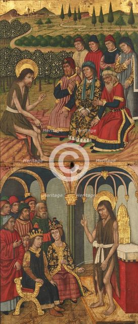 Panel of Saint John the Baptist with Scenes from His Life, 1464-1507. Creator: Domingo Ram.