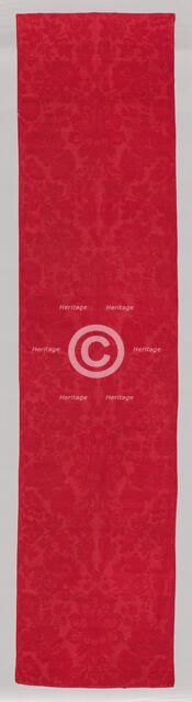 Panel of Wool Furnishing Damask, England, 1740-80. Creator: Unknown.