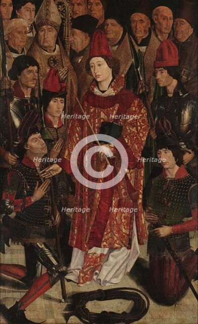 Panel of the Archbishop. The Adoration of Saint Vincent, c 1450. Creator: Gonçalves, Nuno (active 1445-1480).
