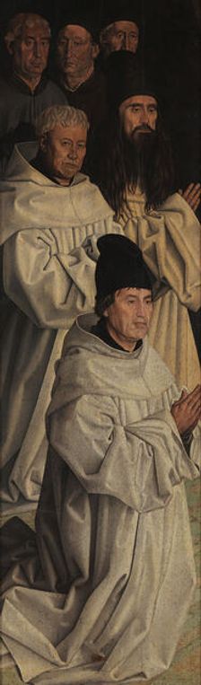 Panel of the Friars. The Adoration of Saint Vincent, c 1450. Creator: Gonçalves, Nuno (active 1445-1480)