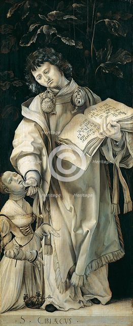 Panel of the Heller Altar depicting St. Cyriacus. Artist: Grünewald, Matthias (ca 1470-1528)