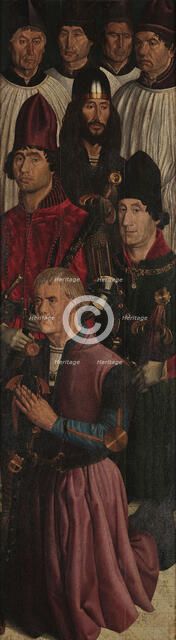 Panel of the Knights. The Adoration of Saint Vincent, c 1450. Creator: Gonçalves, Nuno (active 1445-1480).