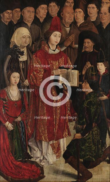 Panel of the Prince. The Adoration of Saint Vincent, c 1450. Creator: Gonçalves, Nuno (active 1445-1480).