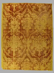 Panel of Velvet, Italian, 15th century. Creator: Unknown