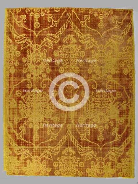 Panel of Velvet, Italian, 15th century. Creator: Unknown.