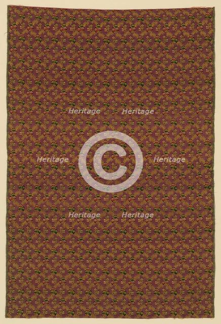 Panel (Man's Suiting Fabric), France, 1801/25. Creator: Unknown.