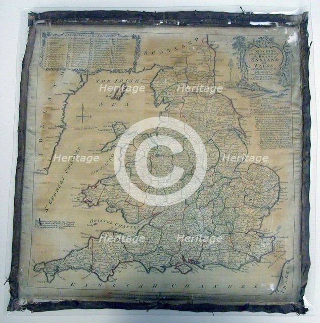 Panel (Map), England, 1784. Creator: Unknown.