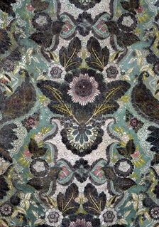Panel (Showing "Lace" Design), France, c. 1726. Creator: Unknown