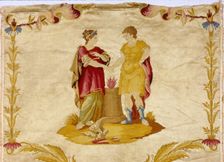 Panel Showing Scenes from the Life of Alexander the Great (356-323 B.C.), France, 1775/1825. Creator: Unknown