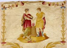 Panel Showing Scenes from the Life of Alexander the Great (356-323 B.C.), France, 1775/1825. Creator: Unknown