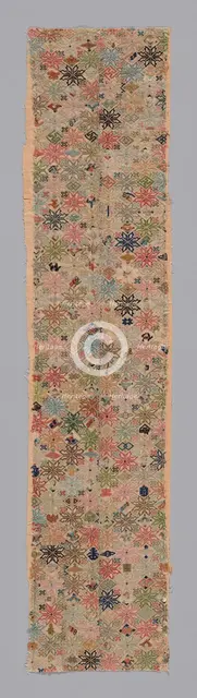 Panel (sleeveband), China, 1875/1900. Creator: Unknown.