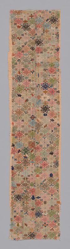 Panel (sleeveband), China, 1875/1900. Creator: Unknown