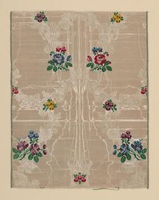 Panel, Spitalfields, 1752/55. Creator: Unknown