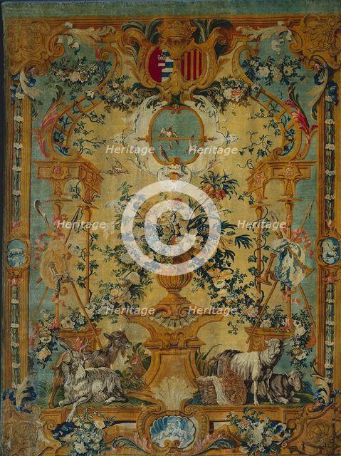 Panel: Spring, c. 1715. Creator: Royal Savonnerie Manufactory, Chaillot Workshops (French, est. 1627).