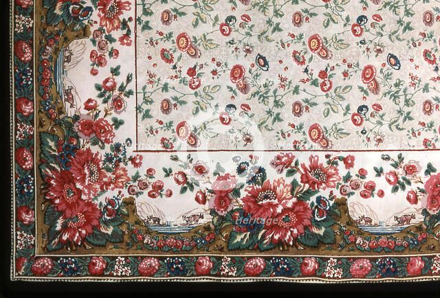 Panel (Possibly a Shawl or bedspread?), England, 19th century. Creator: Unknown.
