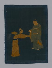 Panel piece, China, Qing dynasty (1644-1911), 1800/50. Creator: Unknown
