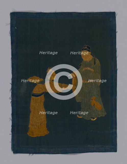 Panel piece, China, Qing dynasty (1644-1911), 1800/50. Creator: Unknown.