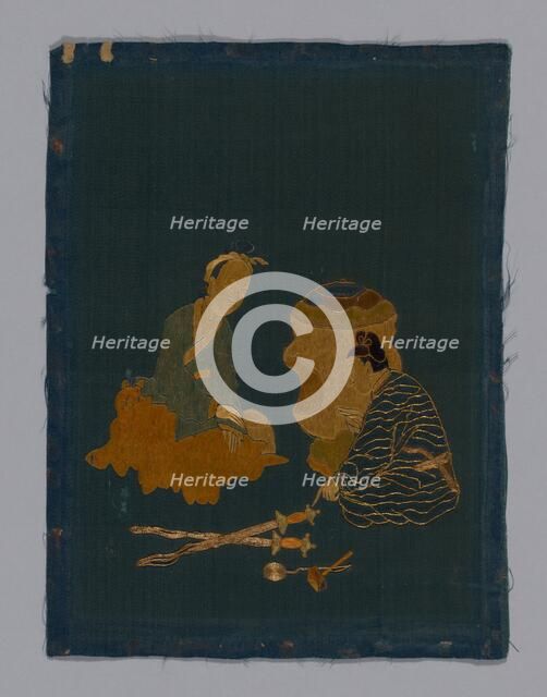 Panel piece, China, Qing dynasty (1644-1911), 1800/50. Creator: Unknown.